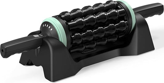 Rolling Percussive Massager, Percussive Therapy, Whole Body Relief, Deep Tissue and Muscle Recovery, Hands-Free Base