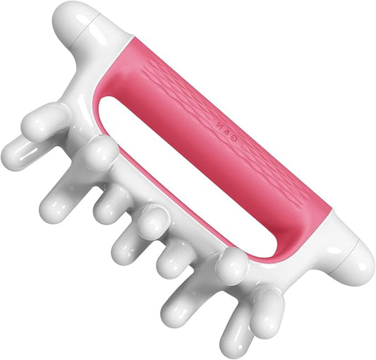 Fascia Blaster Cellulite Massager - Manual Pressure Point Tool to Help Ease deep Muscle Tightness. Trigger Points, Muscle Scraping Full Body, Neck, Back & Legs (Pink)