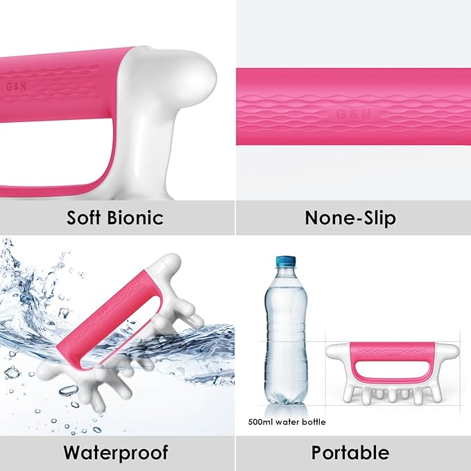Fascia Blaster Cellulite Massager - Manual Pressure Point Tool to Help Ease deep Muscle Tightness. Trigger Points, Muscle Scraping Full Body, Neck, Back & Legs (Pink)