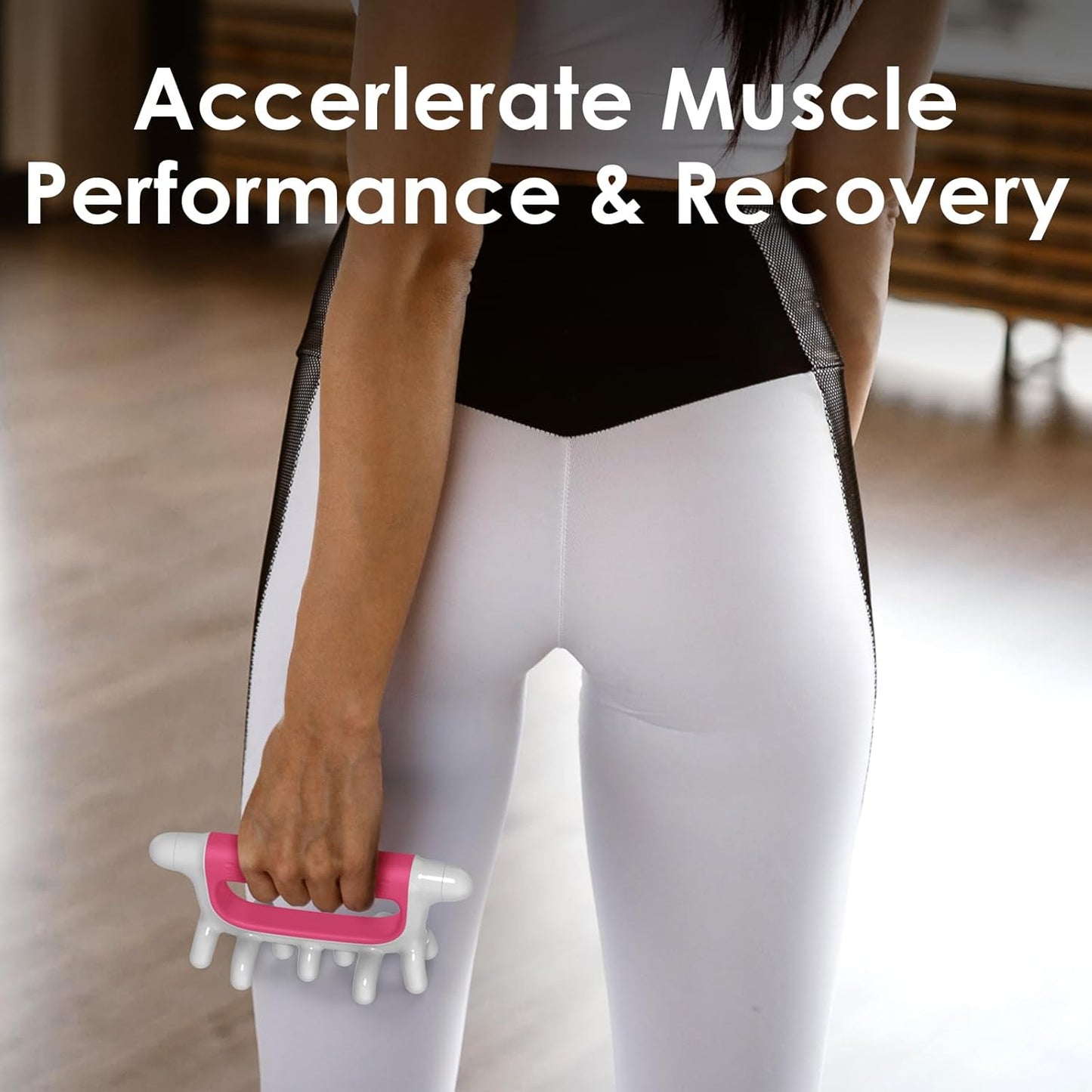 Fascia Blaster Cellulite Massager - Manual Pressure Point Tool to Help Ease deep Muscle Tightness. Trigger Points, Muscle Scraping Full Body, Neck, Back & Legs (Pink)